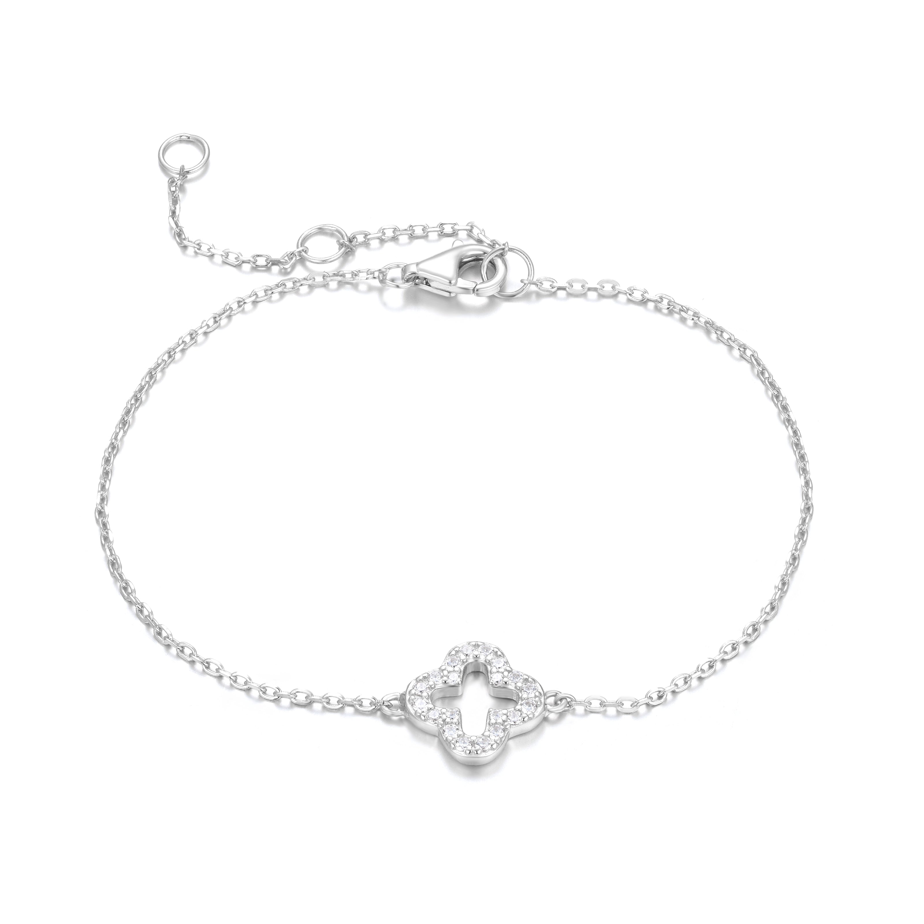 KLARA CLOVER SILVER BRACELET