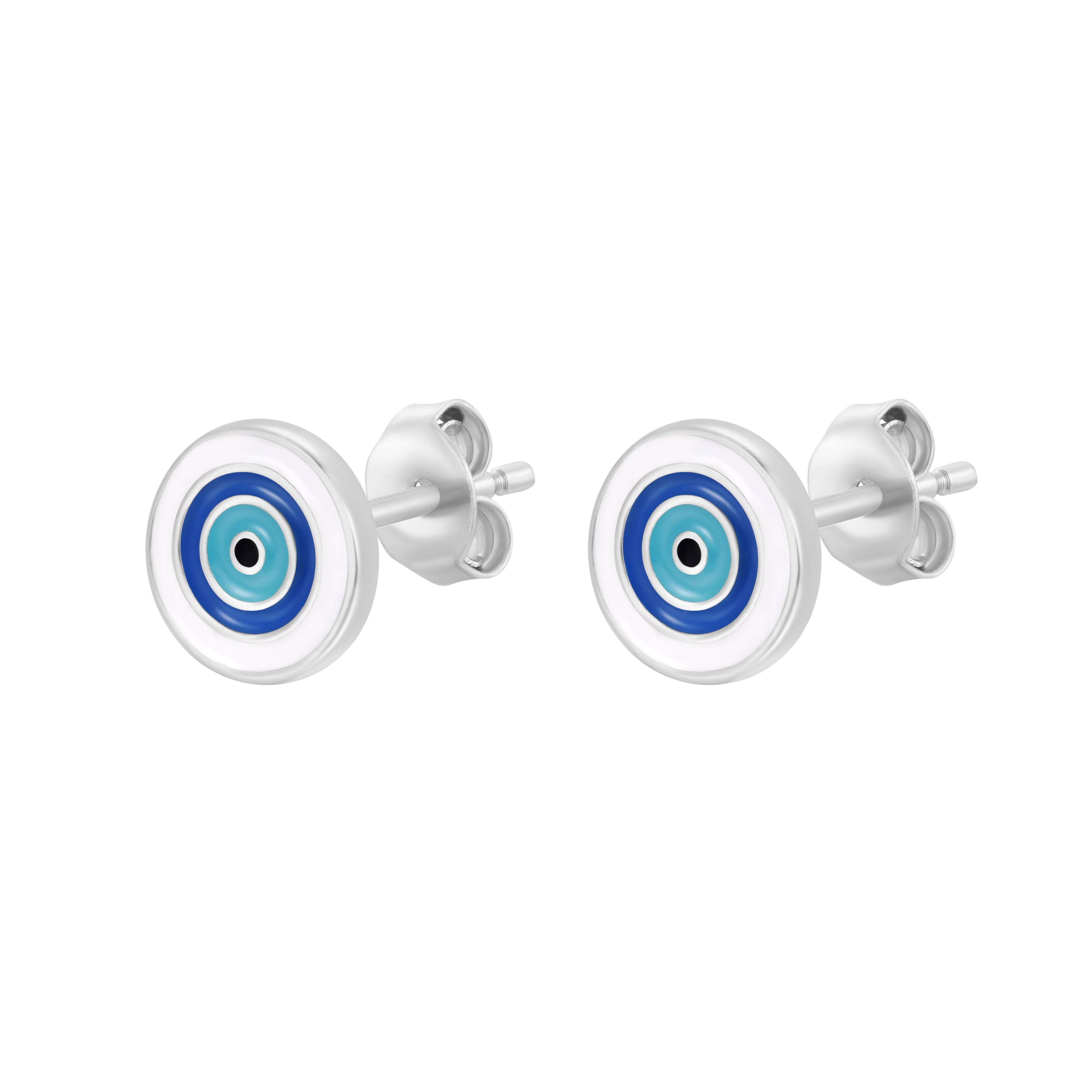 AMIRA EVIL EYE SILVER EARRINGS