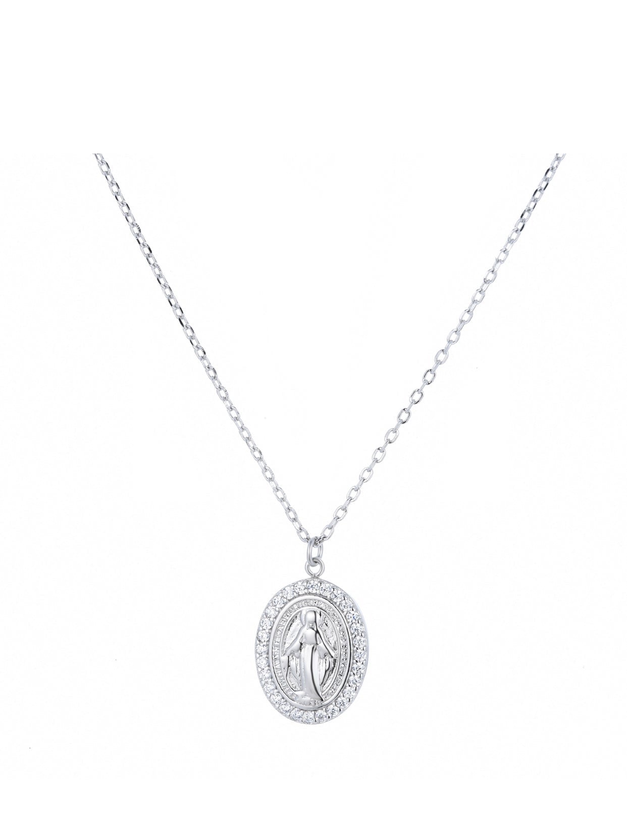 mary silver necklace 