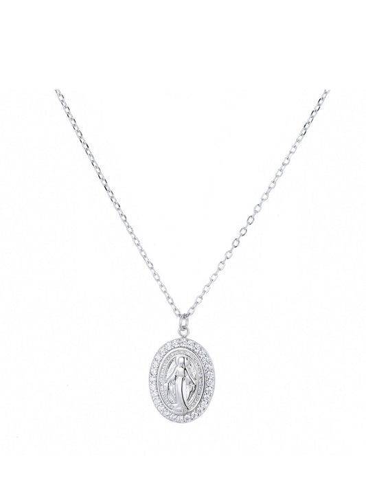 mary silver necklace 