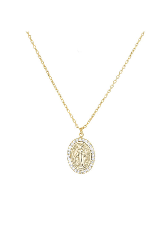 mary gold necklace 