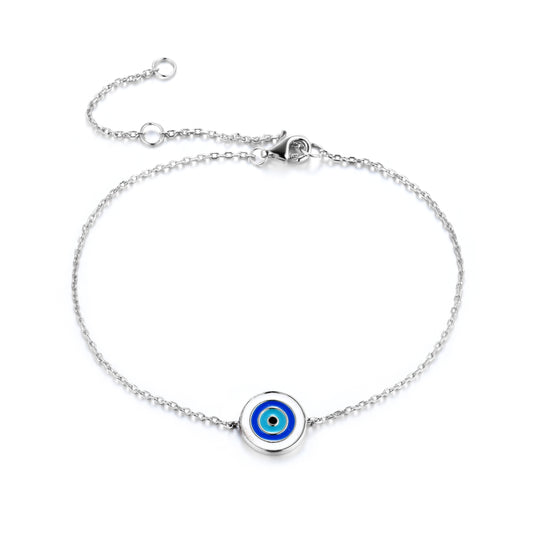 AMIRA EVIL EYE SILVER BRACELET