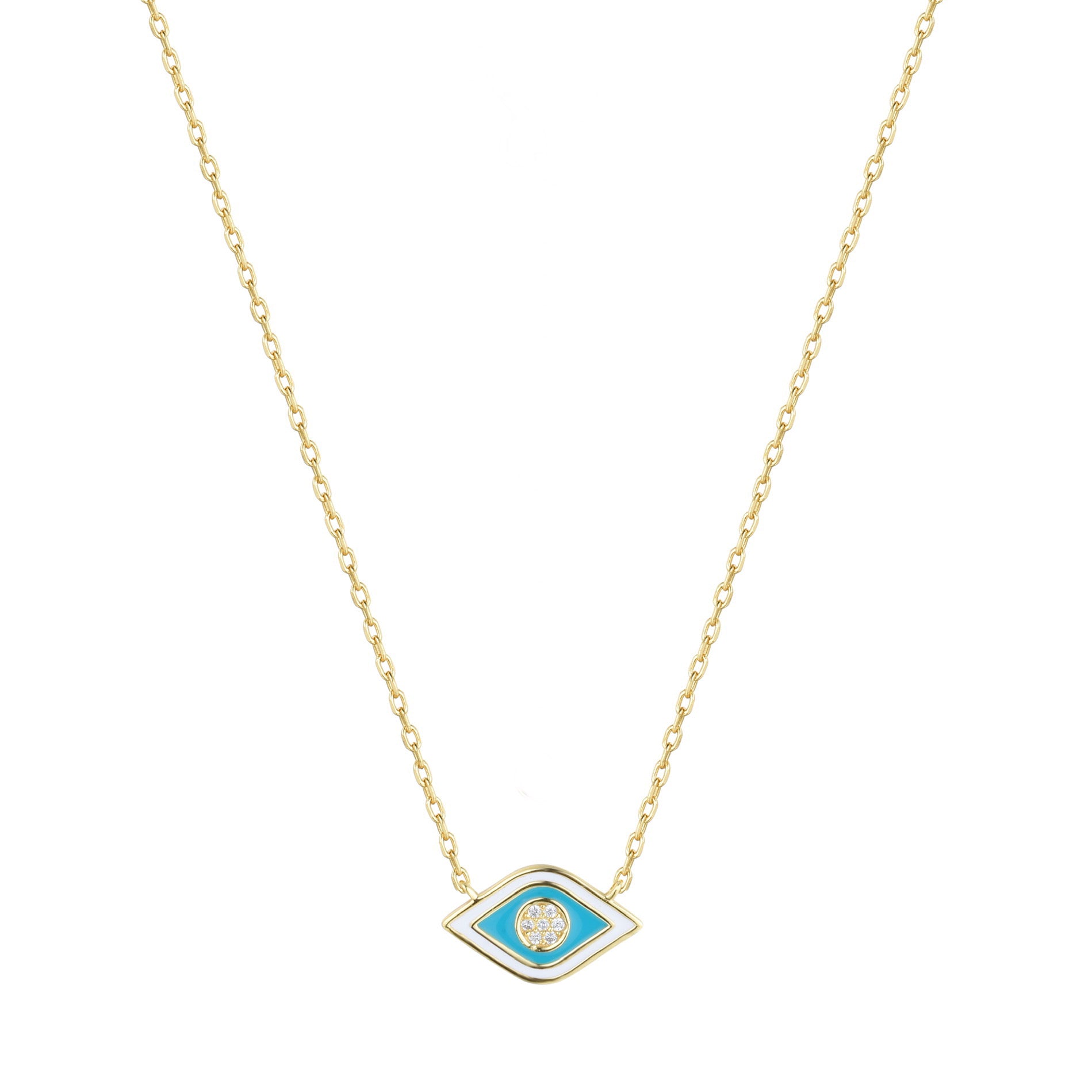 gold evil eye necklace 