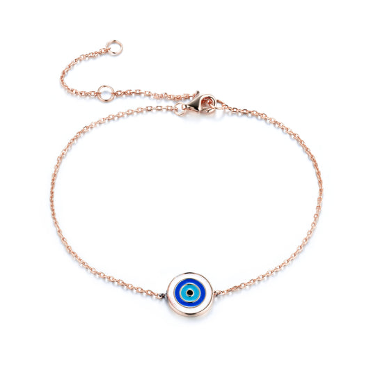 AMIRA EVIL EYE ROSE GOLD BRACELET