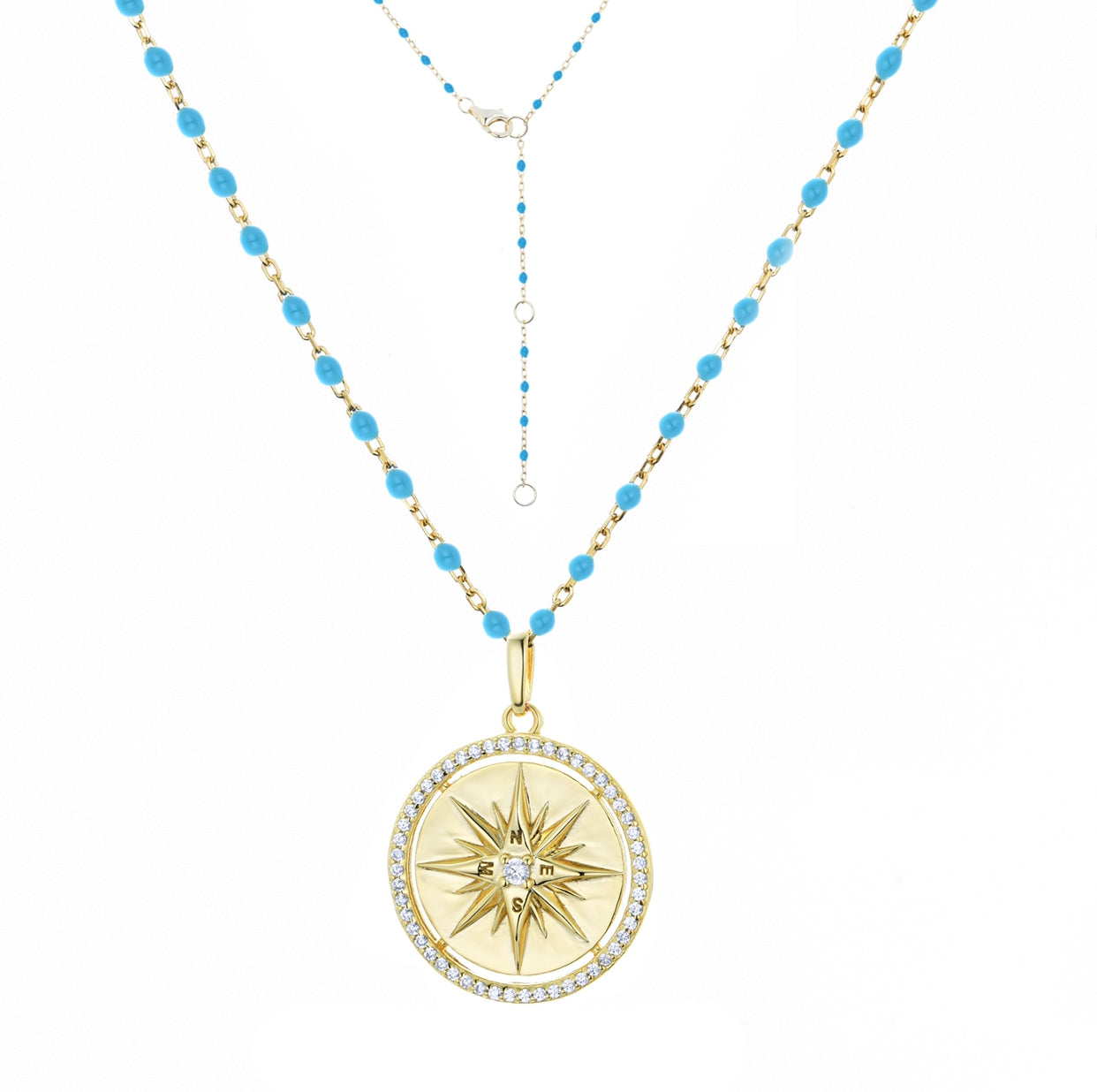 LUCIA COMPASS GOLD NECKLACE