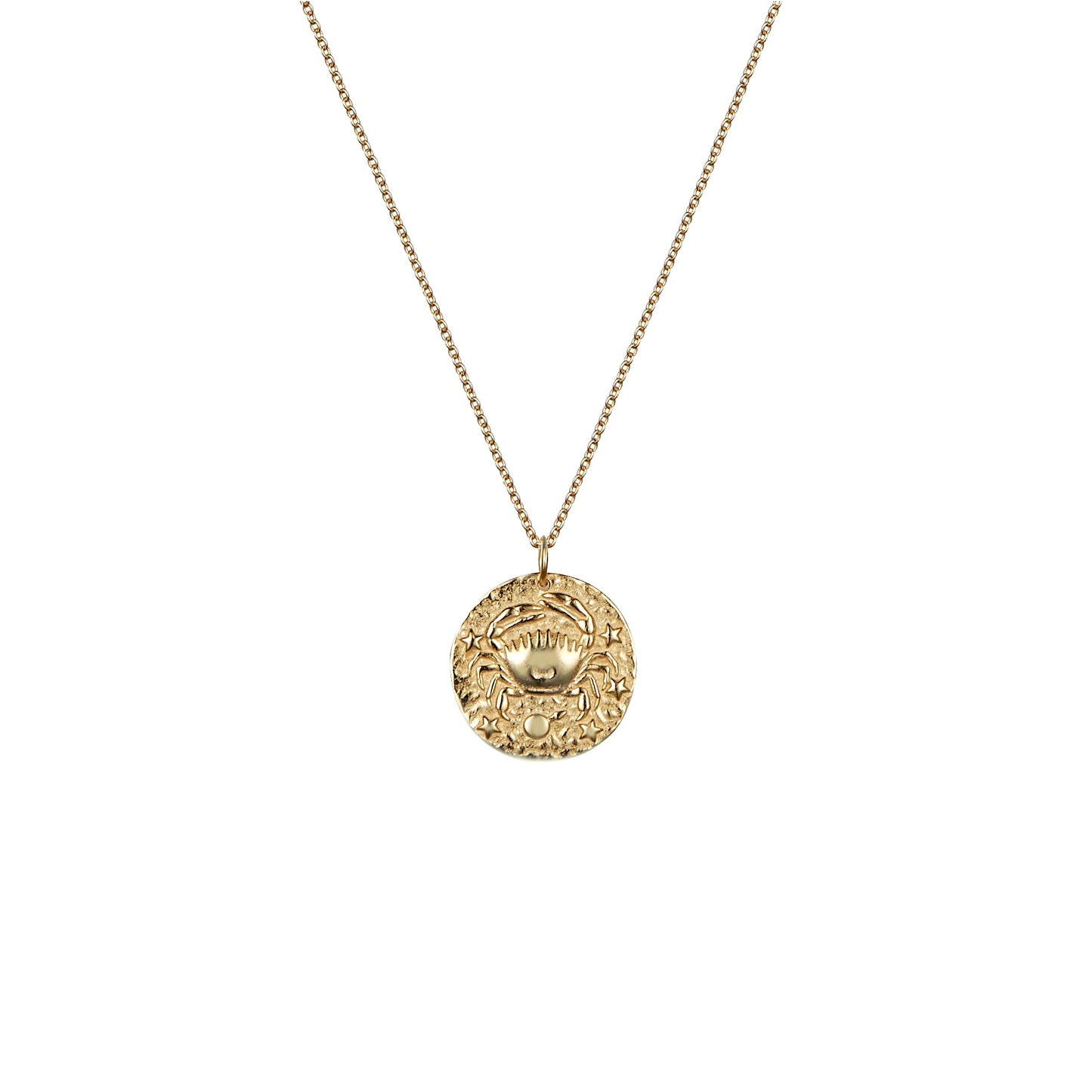 Cancer zodiac rose gold necklace 