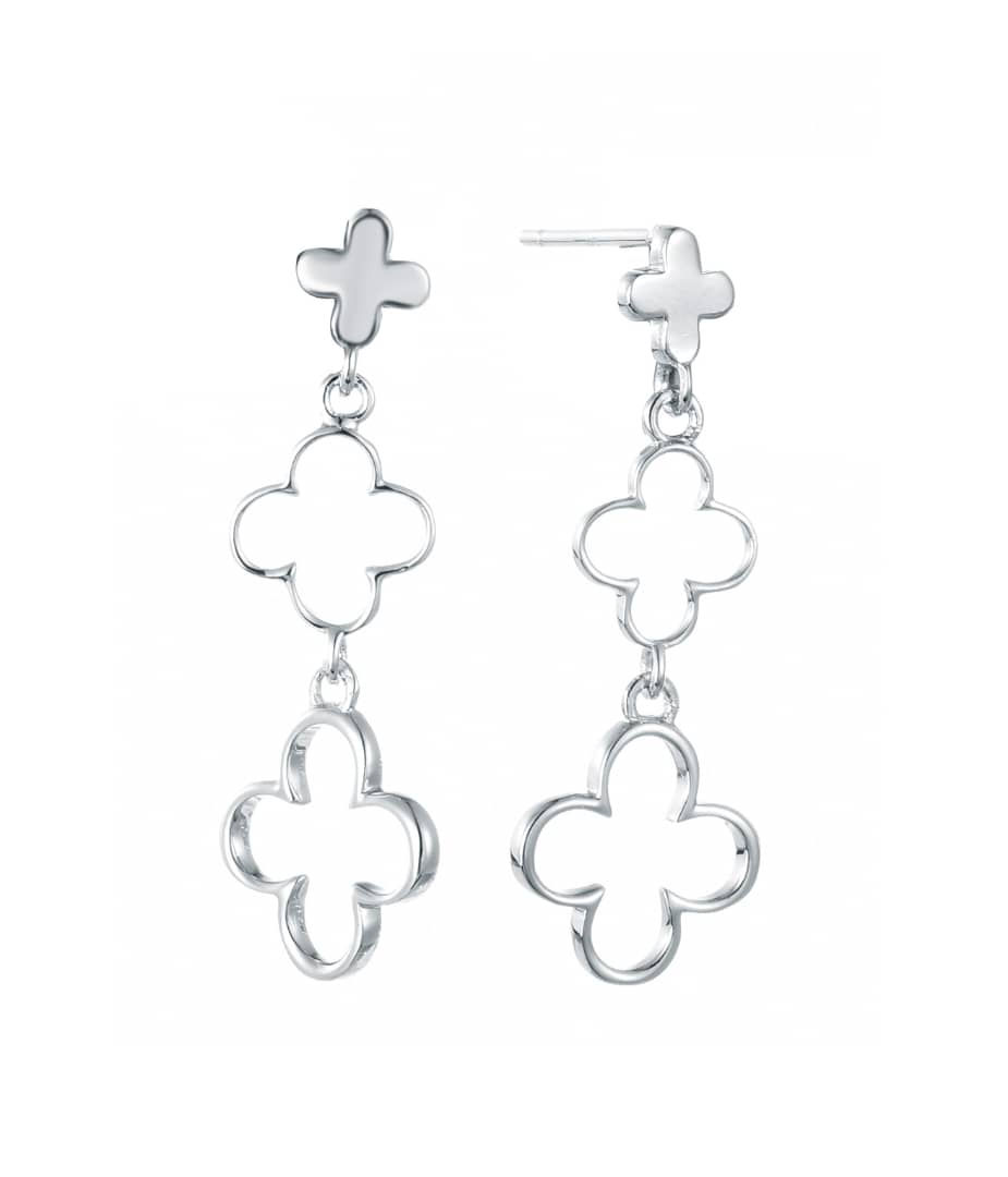 VIENNA HANGING CLOVER SILVER EARRINGS