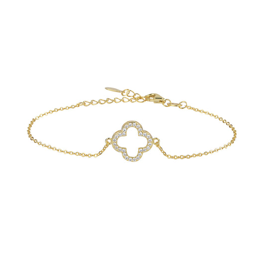 LUCKY CLOVER GOLD BRACELET