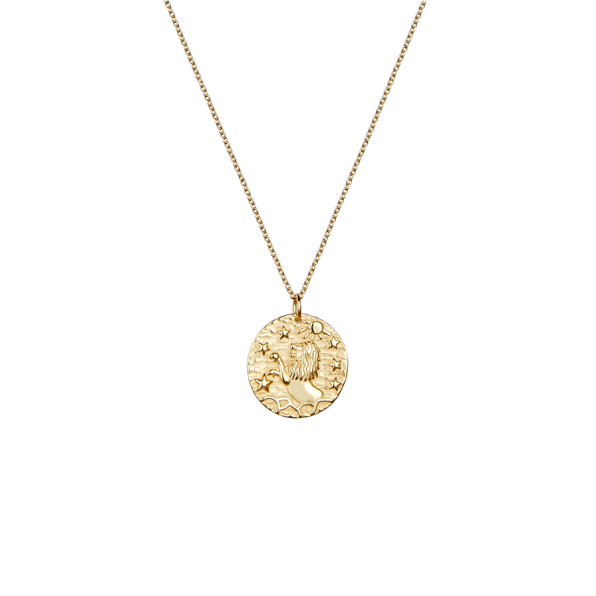 Leo rose gold necklace 