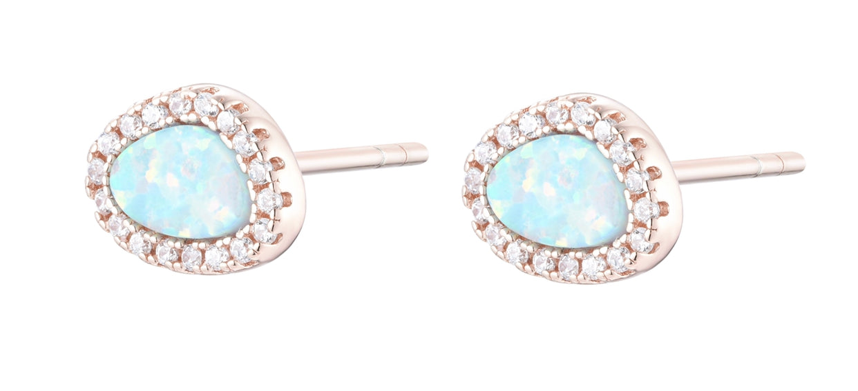 KIANA OPAL ROSE GOLD EARRINGS