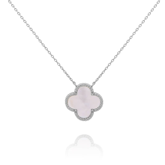 Mother of Pearl Silver Necklace