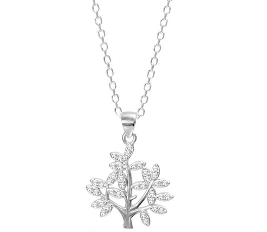 Tree of life silver necklace 