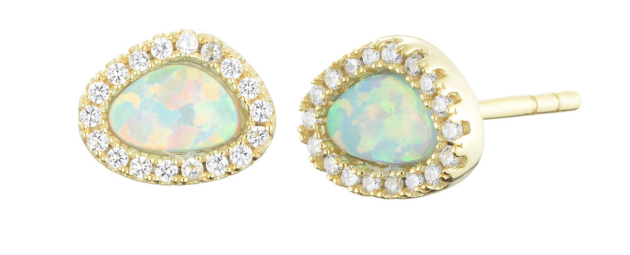 KIANA OPAL GOLD EARRINGS