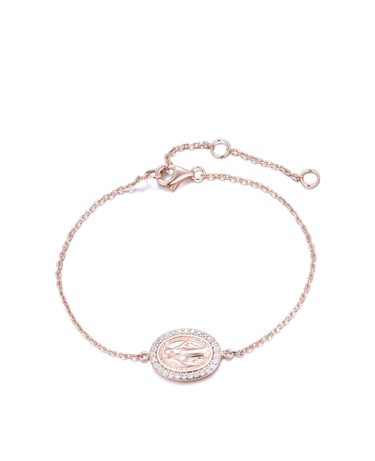 MARY CRYSTAL ROSE GOLD BRACELET