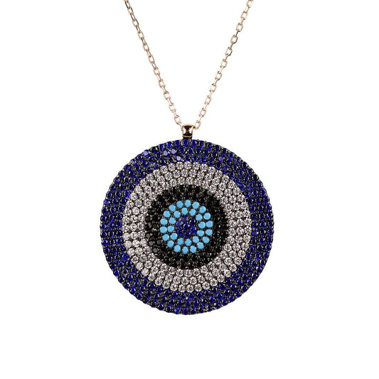 large evil eye necklace