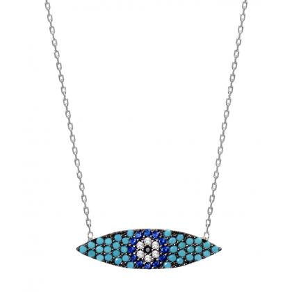 evil eye turquoise necklace