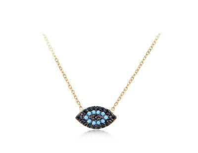 MICHELLE MINI EVIL EYE NECKLACE