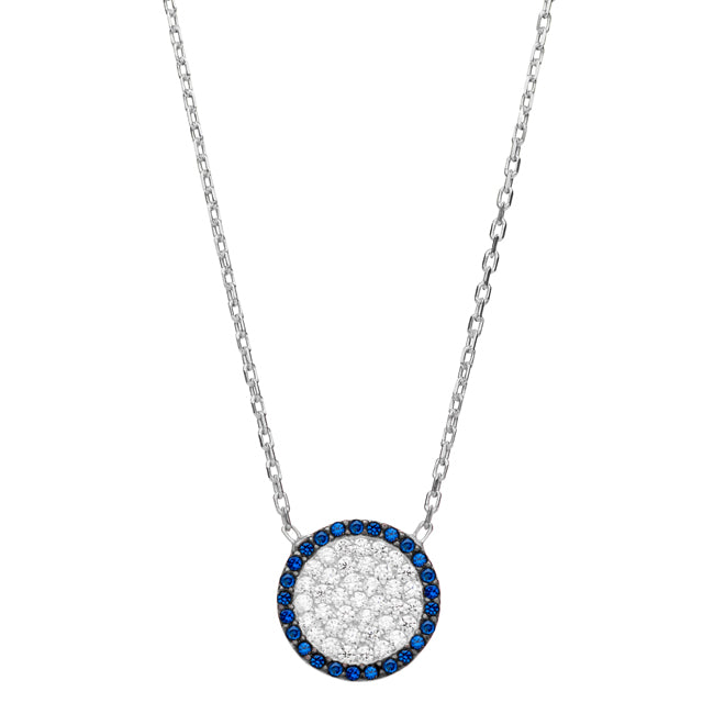 YASMIN SAPPHIRE EVIL EYE NECKLACE
