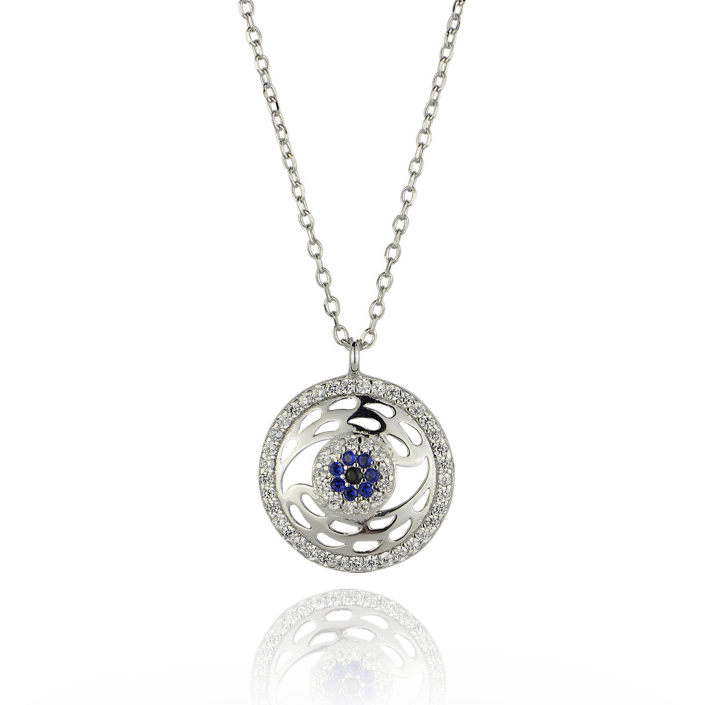 evil eye silver necklace australia