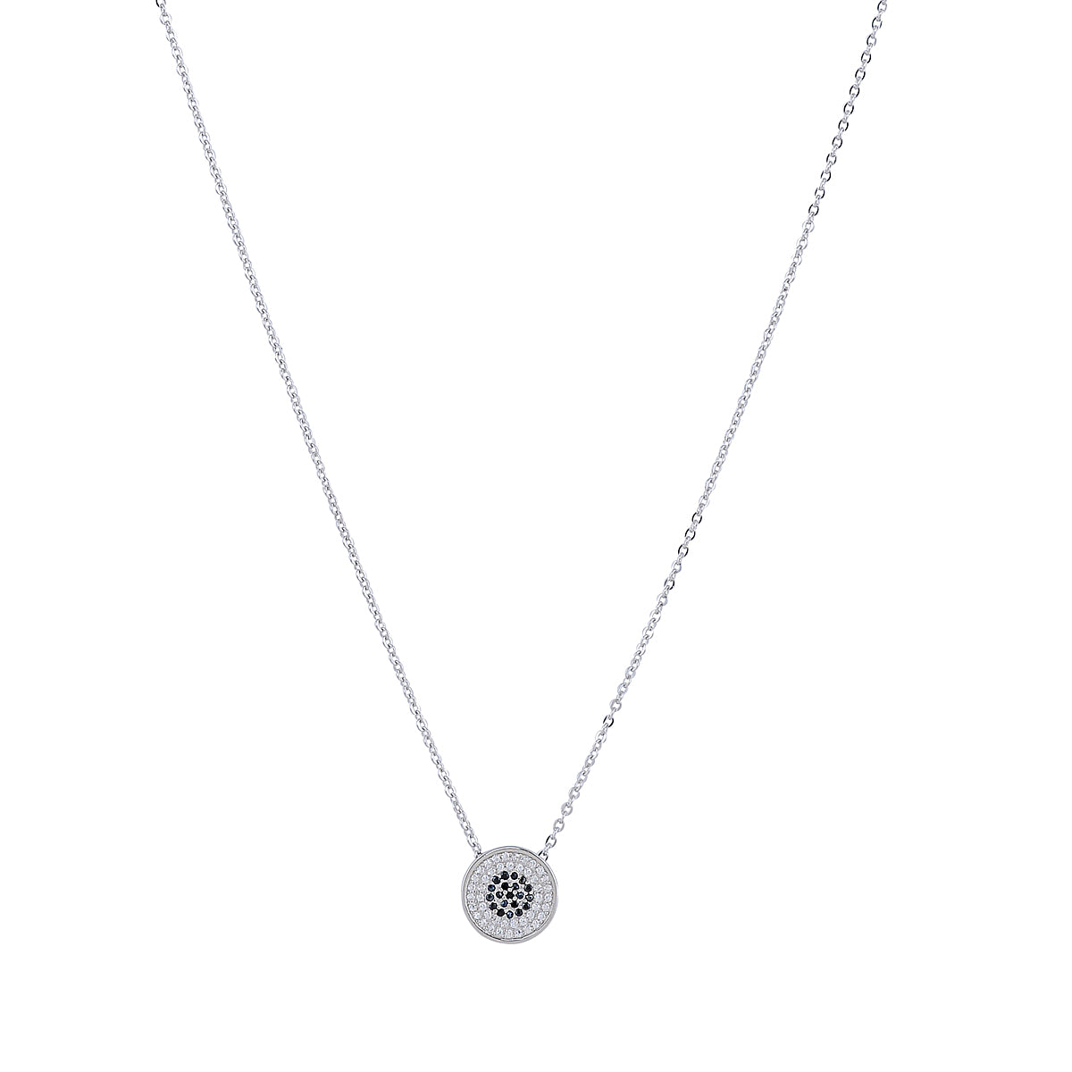 MILA EVIL EYE SILVER NECKLACE