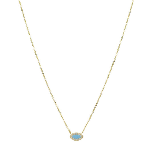 Kalani turquoise gold necklace