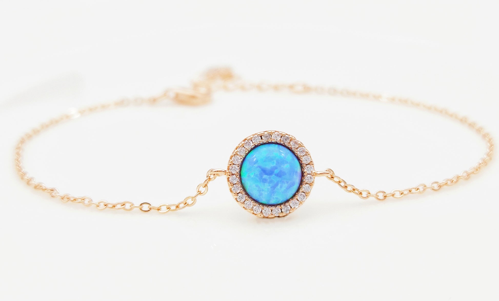 round opal bracelet 