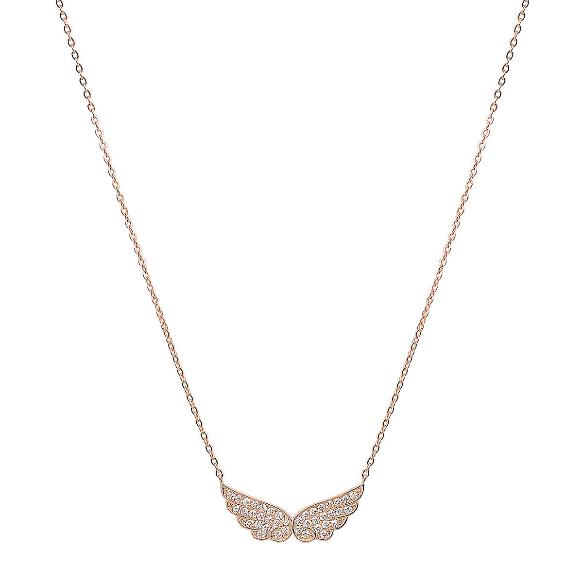 angel wings gold necklace