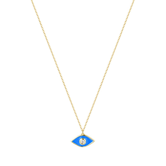 ALYSSA MINI EVIL EYE GOLD NECKLACE