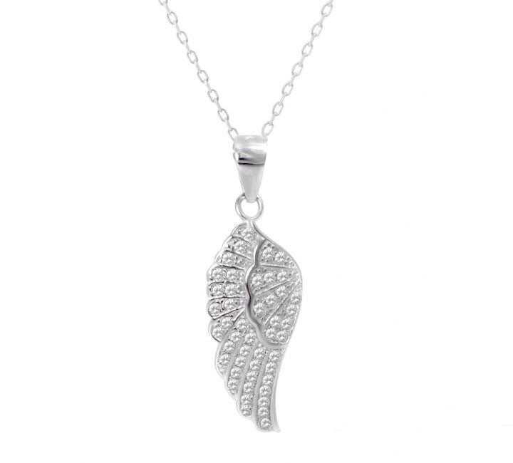 ANGEL WING SILVER NECKLACE