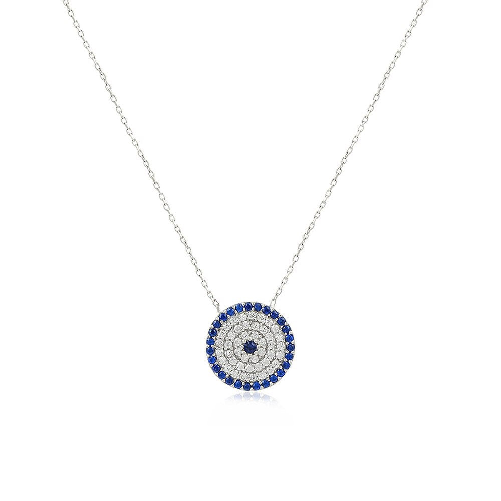 SOMETHING BLUE EVIL EYE NECKLACE