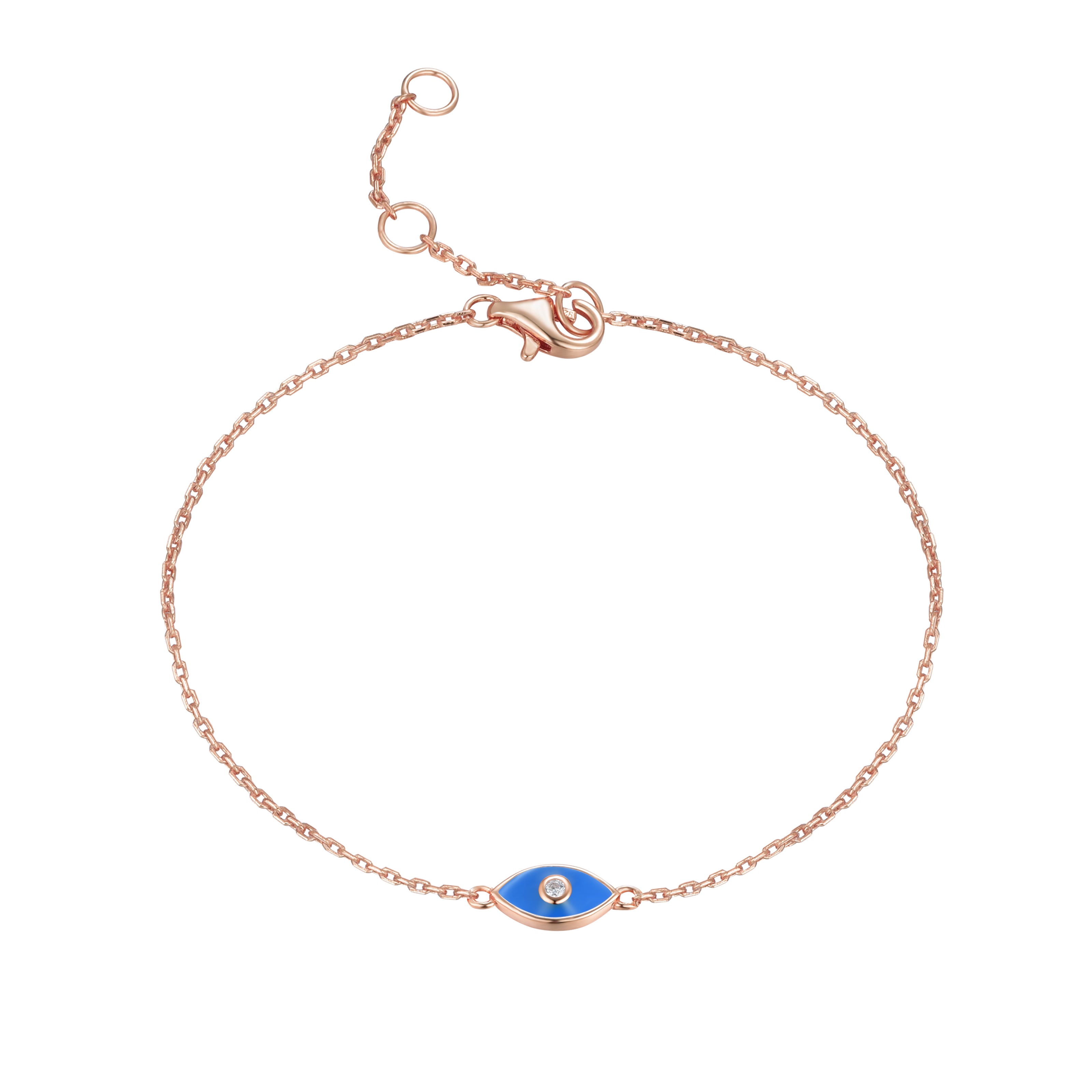 ALYSSA MINI EVIL EYE ROSE GOLD BRACELET