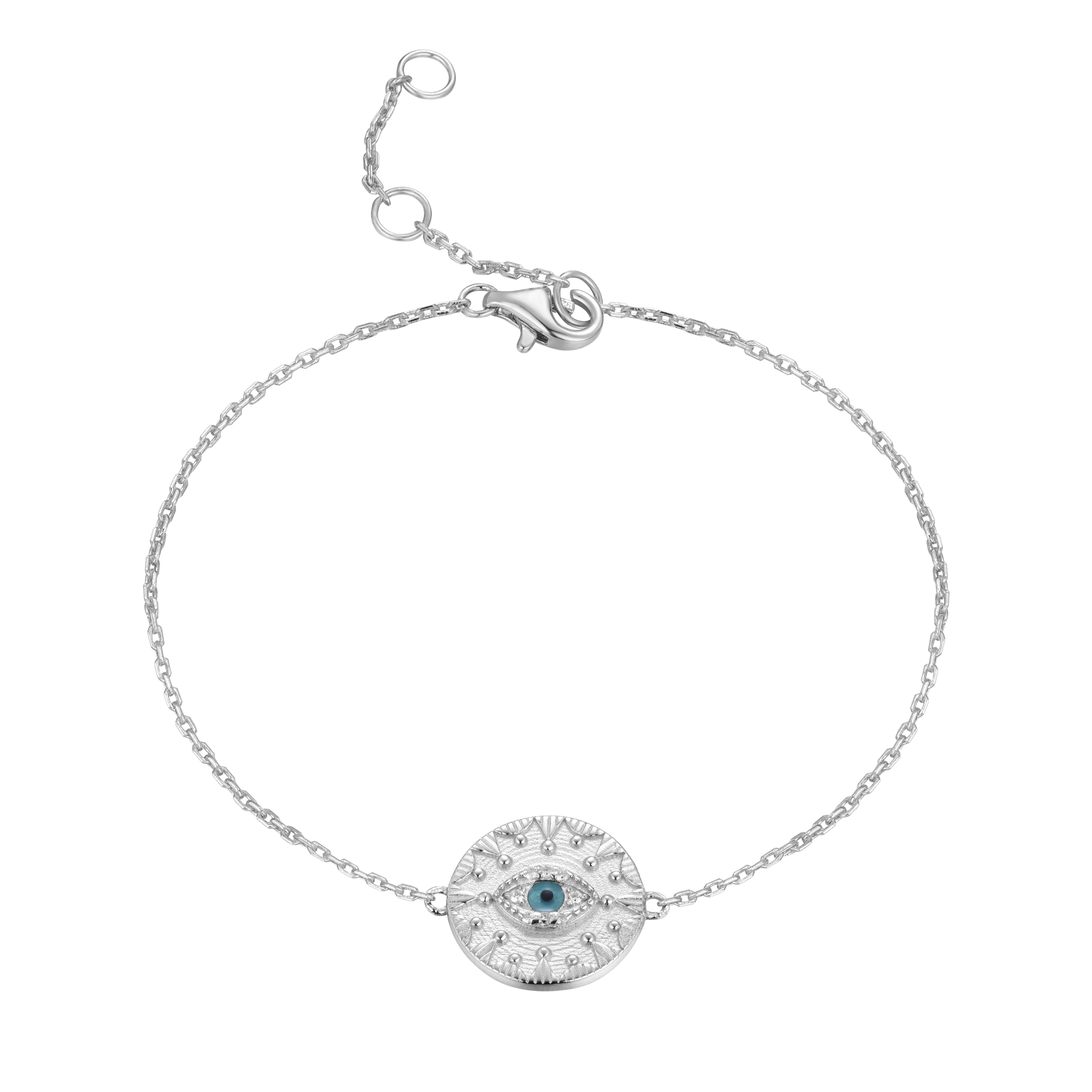 MEDUSA EVIL EYE SILVER BRACELET