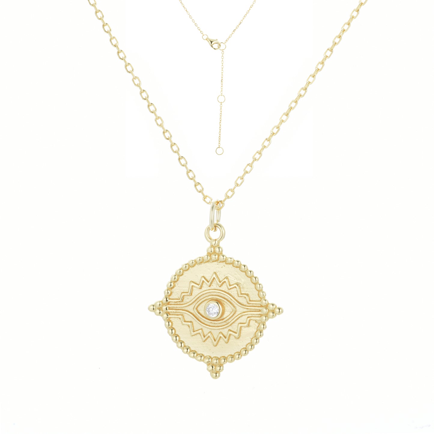 ARIANNA EVIL EYE GOLD NECKLACE