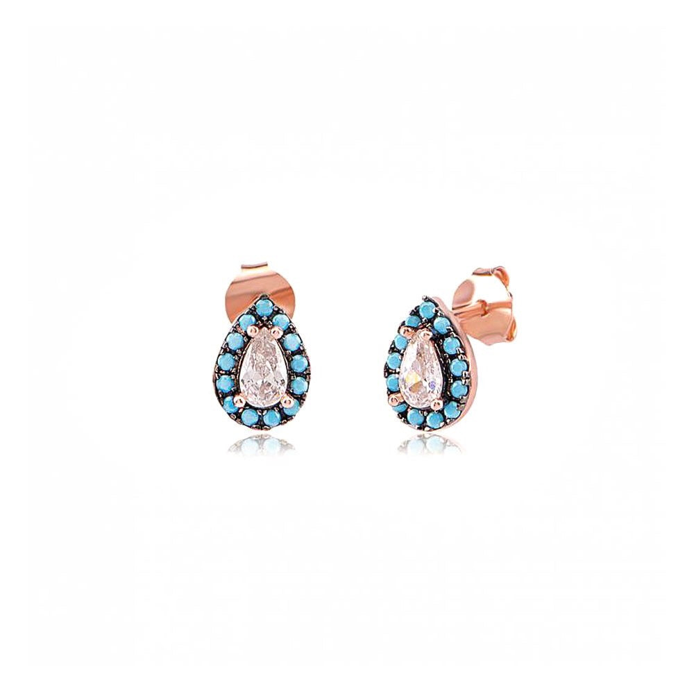TURQUOISE RAINDROP EARRINGS