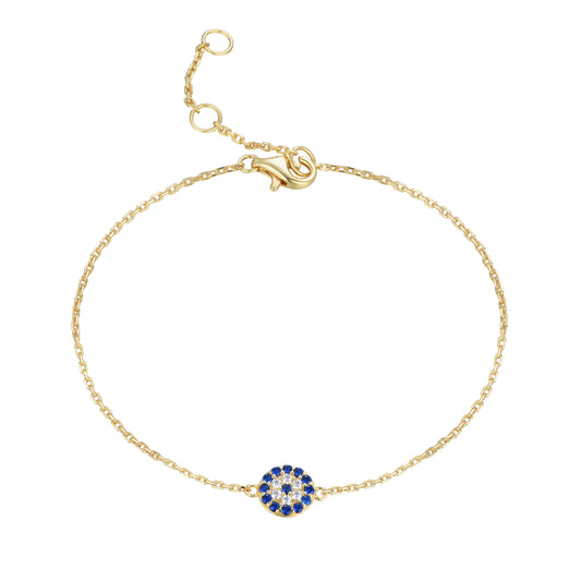 DAVINA EVIL EYE GOLD BRACELET