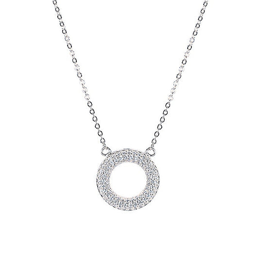 ALIQUE ROUND STERLING SILVER NECKLACE
