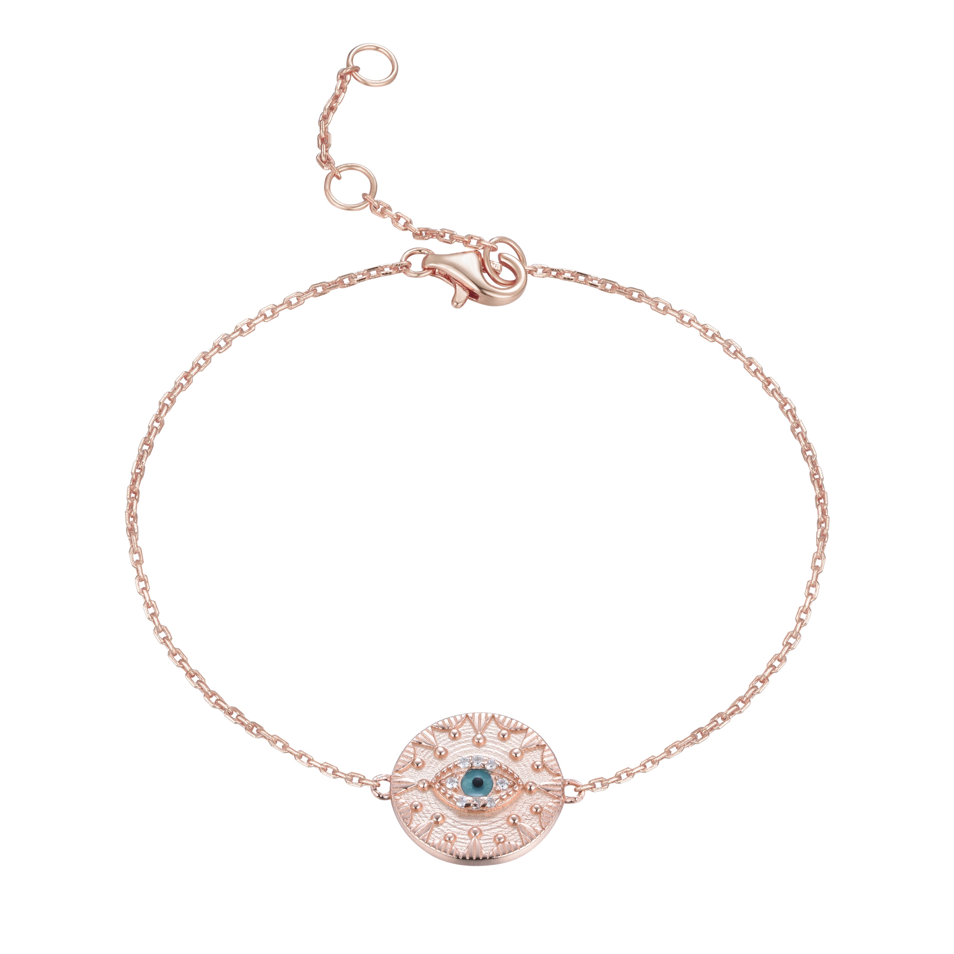 MEDUSA EVIL EYE ROSE GOLD BRACELET