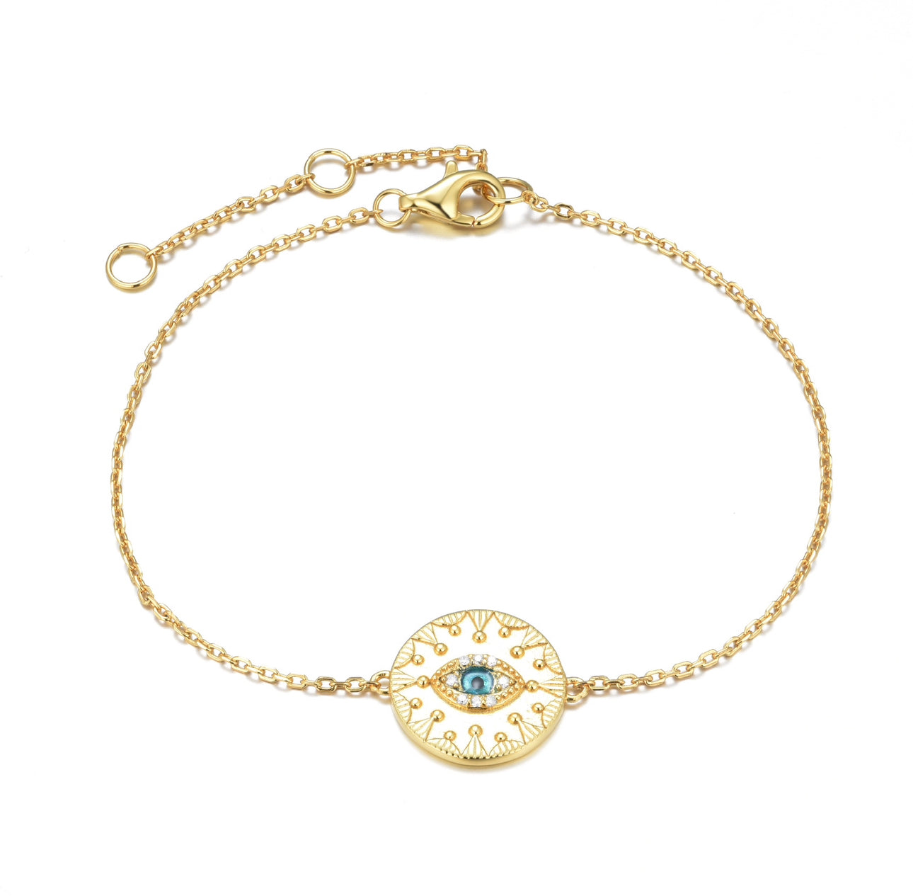 MEDUSA EVIL EYE GOLD BRACELET