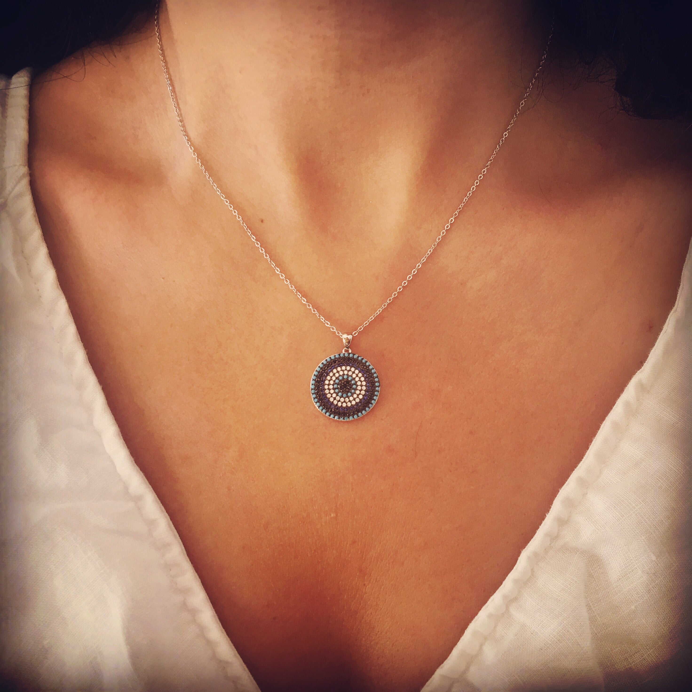 SELENE EVIL EYE NECKLACE
