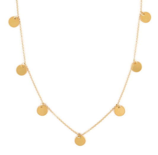 BECKY MINI COIN GOLD NECKLACE