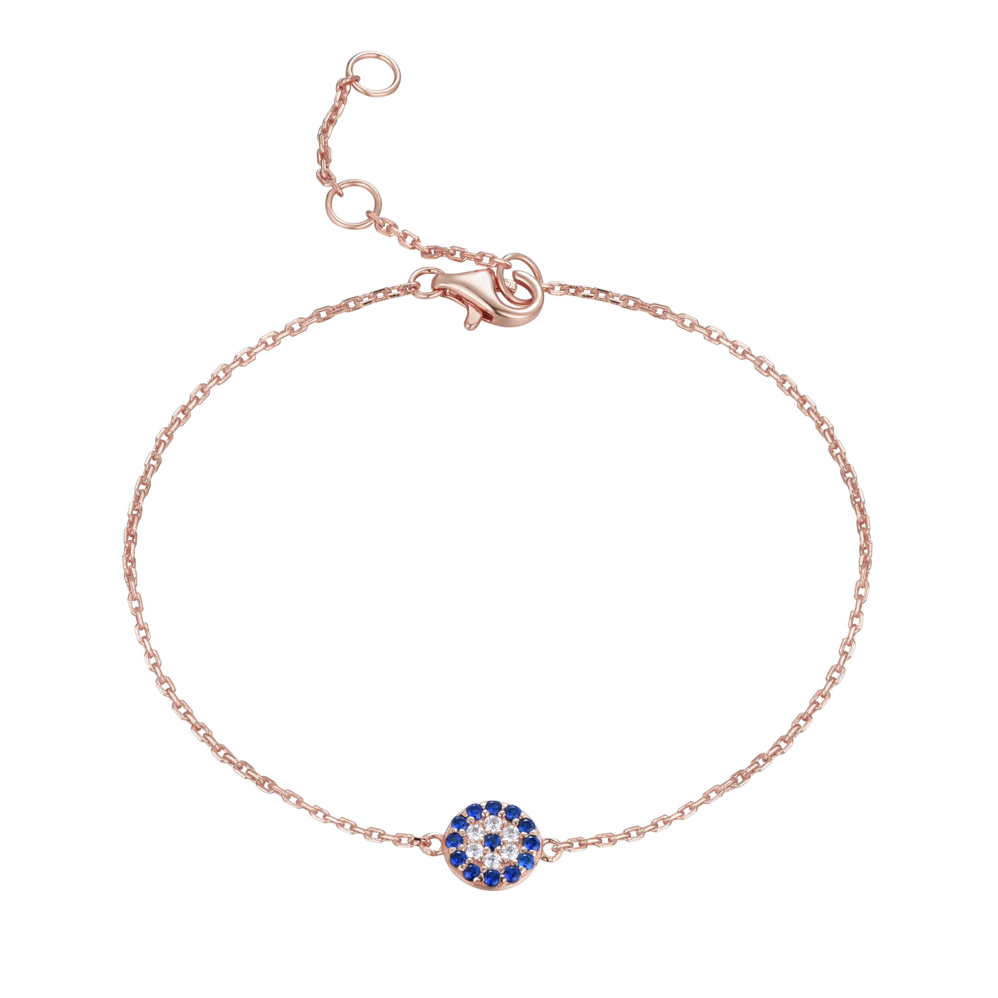 DAVINA EVIL EYE ROSE GOLD BRACELET