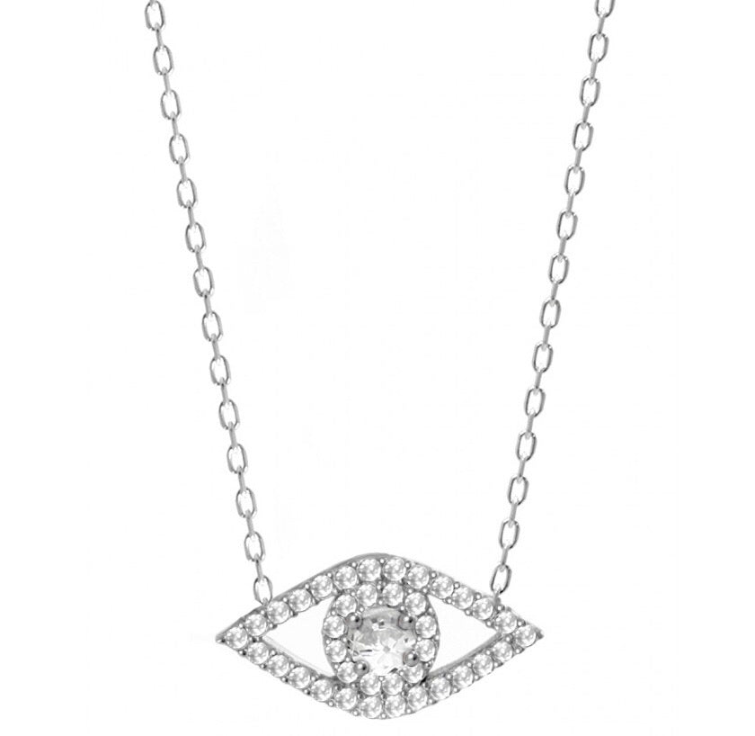 CRYSTAL EVIL EYE NECKLACE