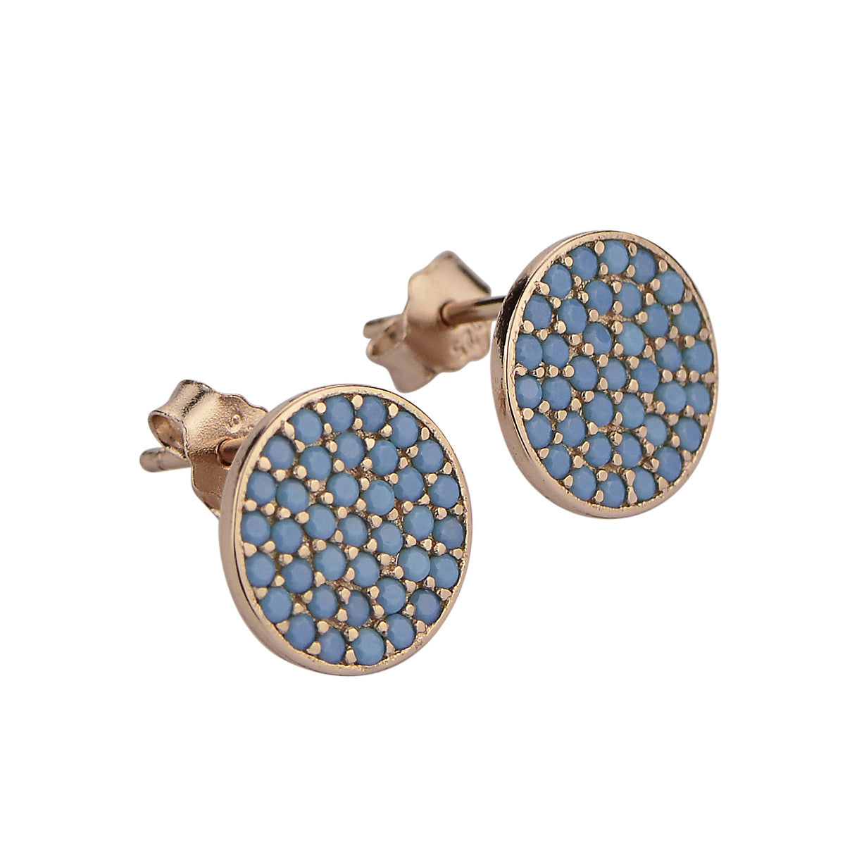 OUT OF THE BLUE EAR STUDS ROSE GOLD