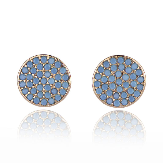 OUT OF THE BLUE EAR STUDS ROSE GOLD